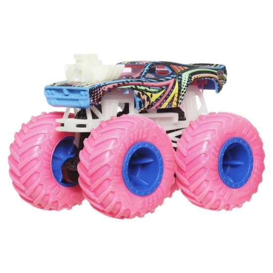 Imagine HOT WHEELS MONSTER TRUCK GLOW IN THE DARK MASINUTA RODGER DODGER SCARA 1 LA 64