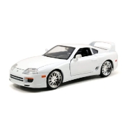 Imagine JADA FAST AND FURIOUS MASINUTA METALICA BRIANS TOYOTA SUPRA ALB SCARA 1 LA 24
