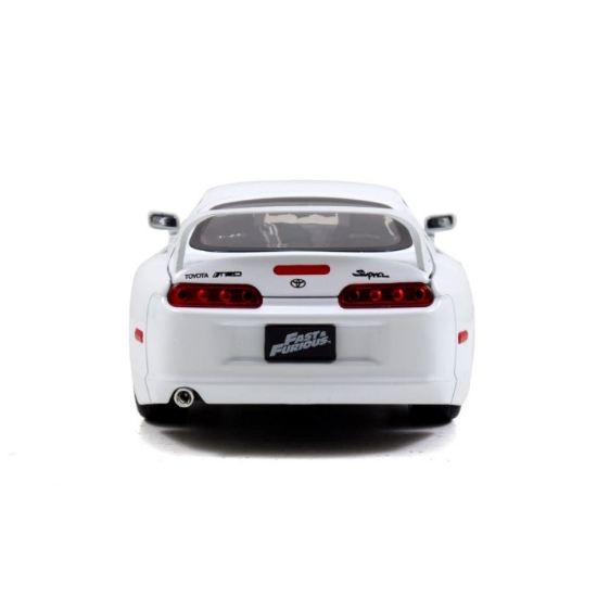 Imagine JADA FAST AND FURIOUS MASINUTA METALICA BRIANS TOYOTA SUPRA ALB SCARA 1 LA 24