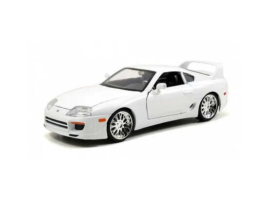 Imagine JADA FAST AND FURIOUS MASINUTA METALICA BRIANS TOYOTA SUPRA ALB SCARA 1 LA 24