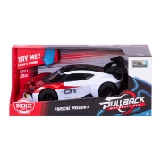 Imagine DICKIE TOYS PULL BACK MOTORSPORTS MASINA PORSCHE MISSION R CU LUMINI SI SUNETE 28CM