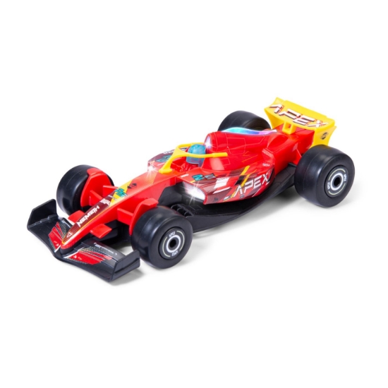Imagine DICKIE TOYS FORMULA RACER MASINA TEAM APEX CU LUMINI SI SUNETE SCARA 1 LA 24