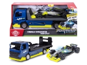 Imagine DICKIE TOYS FORMULA RACER SET TRANSPORTATOR FORMULA CU MASINUTA DE CURSE SPLIT 35CM