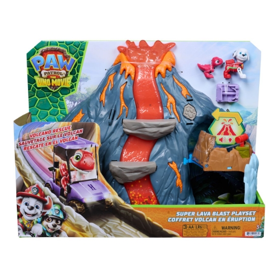 Imagine PATRULA CATELUSILOR FILMUL CU DINOZAURI SET SUPER EXPLOZIE DE LAVA 
