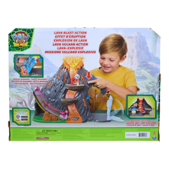 Imagine PATRULA CATELUSILOR FILMUL CU DINOZAURI SET SUPER EXPLOZIE DE LAVA 