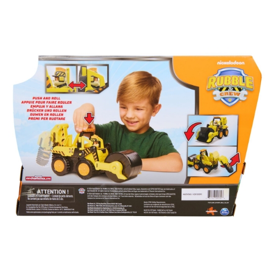 Imagine PATRULA CATELUSILOR RUBBLE SI ECHIPA VEHICUL BULDOZER CU MOTOR DUBLU