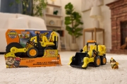 Imagine PATRULA CATELUSILOR RUBBLE SI ECHIPA VEHICUL BULDOZER CU MOTOR DUBLU