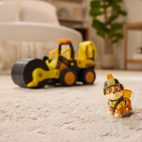 Imagine PATRULA CATELUSILOR RUBBLE SI ECHIPA VEHICUL BULDOZER CU MOTOR DUBLU