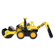 Imagine PATRULA CATELUSILOR RUBBLE SI ECHIPA VEHICUL BULDOZER CU MOTOR DUBLU