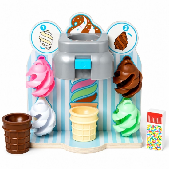 Imagine MELISSA AND DOUG INVARTE SI SERVESTE SET INGHETATA