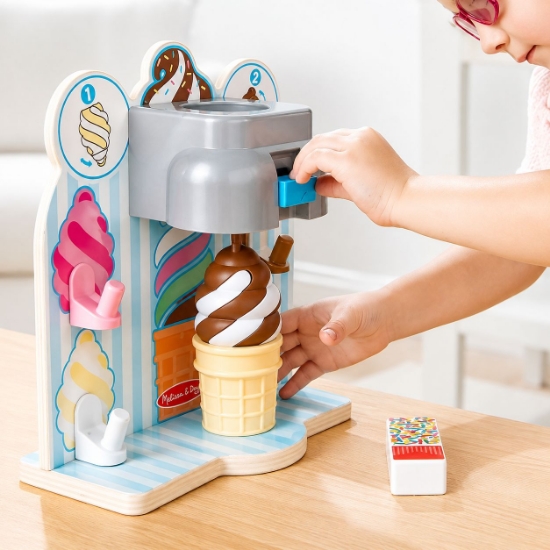 Imagine MELISSA AND DOUG INVARTE SI SERVESTE SET INGHETATA