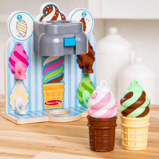 Imagine MELISSA AND DOUG INVARTE SI SERVESTE SET INGHETATA