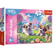 Imagine PUZZLE TREFL 30 FAMILIA TREFLIK O LUME PLINA DE ZAMBETE