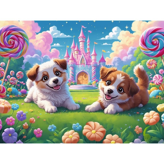Imagine PUZZLE TREFL 30 FAMILIA TREFLIK O LUME PLINA DE ZAMBETE