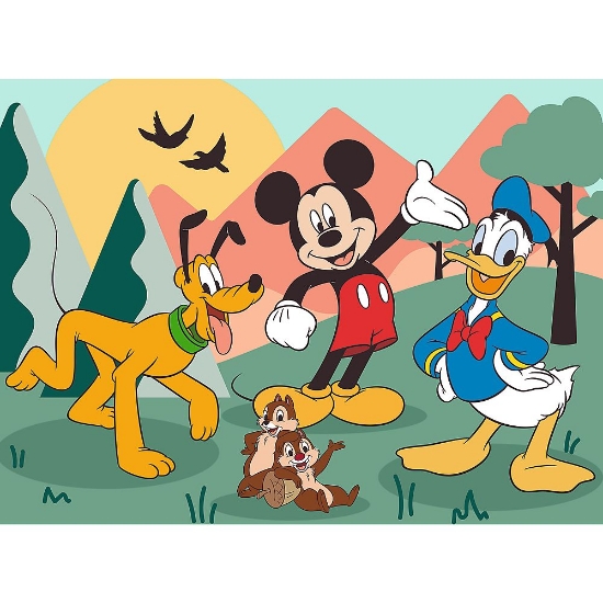 Imagine PUZZLE TREFL 30 PREMIUM PLUS KIDS MICKEY SI PRIETENII MOMENTE DE BASM PLUS POSTER 
