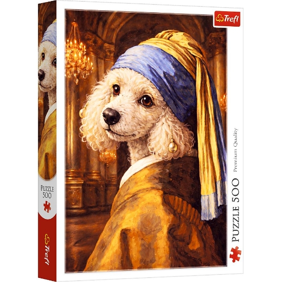 Imagine PUZZLE TREFL 500 PUDEL CU O PERLA 