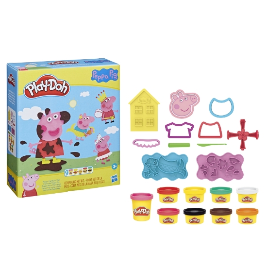 Imagine PLAY-DOH SET PEPPA PIG PLASTILINA CU ACCESORII