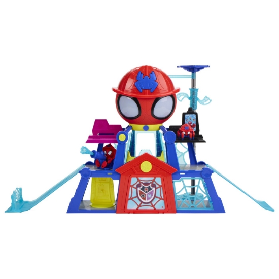 Imagine SPIDEY SI PRIETENII LUI UIMITORI MARVEL RESCUE WEBS SET DE JOACA WEBQUARTERS CU LUMINI SI SUNETE 