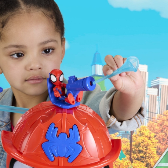 Imagine SPIDEY SI PRIETENII LUI UIMITORI MARVEL RESCUE WEBS SET DE JOACA WEBQUARTERS CU LUMINI SI SUNETE 