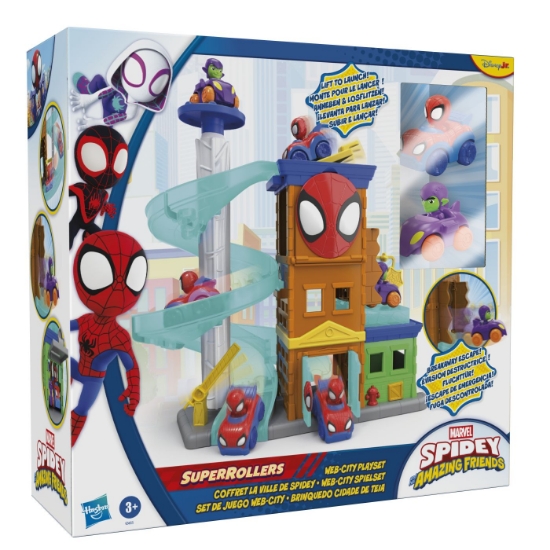 Imagine SPIDEY SI PRIETENII LUI UIMITORI MARVEL SUPER ROLLERS SET DE JOACA  WEBCITY 