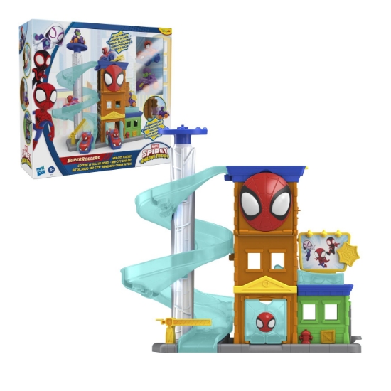 Imagine SPIDEY SI PRIETENII LUI UIMITORI MARVEL SUPER ROLLERS SET DE JOACA  WEBCITY 