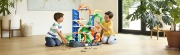Imagine HOT WHEELS CITY SET DE JOACA GARAJ T REX SUPREM CU 2 MASINUTE INCLUSE 