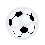 Imagine FARFURIE SILICON, FOTBAL, MELII, BLACK & WHITE