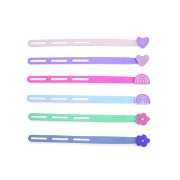 Imagine SET 6 BUC BRETELE SILICON, MELII, RAINBOW, STAR, HEART