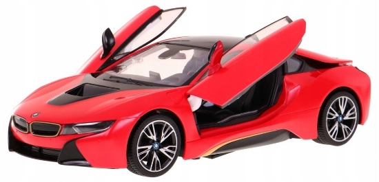 Imagine MASINUTA METALICA BMW I8 ROSU SCARA 1 LA 24