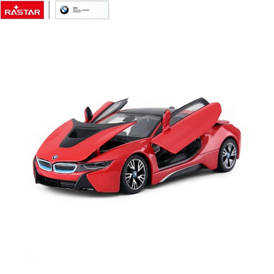 Imagine MASINUTA METALICA BMW I8 ROSU SCARA 1 LA 24