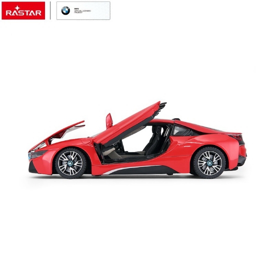 Imagine MASINUTA METALICA BMW I8 ROSU SCARA 1 LA 24
