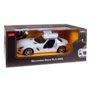 Imagine MASINA CU TELECOMANDA MERCEDES-BENZ SLS ALB SCARA 1 LA 14