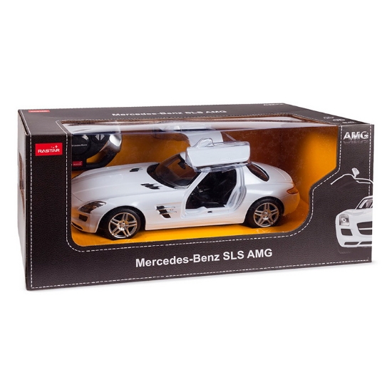 Imagine MASINA CU TELECOMANDA MERCEDES-BENZ SLS ALB SCARA 1 LA 14