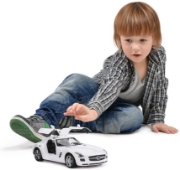 Imagine MASINA CU TELECOMANDA MERCEDES-BENZ SLS ALB SCARA 1 LA 14