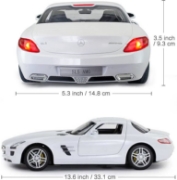 Imagine MASINA CU TELECOMANDA MERCEDES-BENZ SLS ALB SCARA 1 LA 14