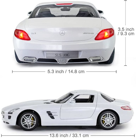 Imagine MASINA CU TELECOMANDA MERCEDES-BENZ SLS ALB SCARA 1 LA 14