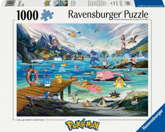 Imagine PUZZLE POKEMON VAPOREON SI MAREA CALDA 1000