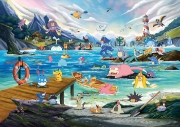 Imagine PUZZLE POKEMON VAPOREON SI MAREA CALDA 1000