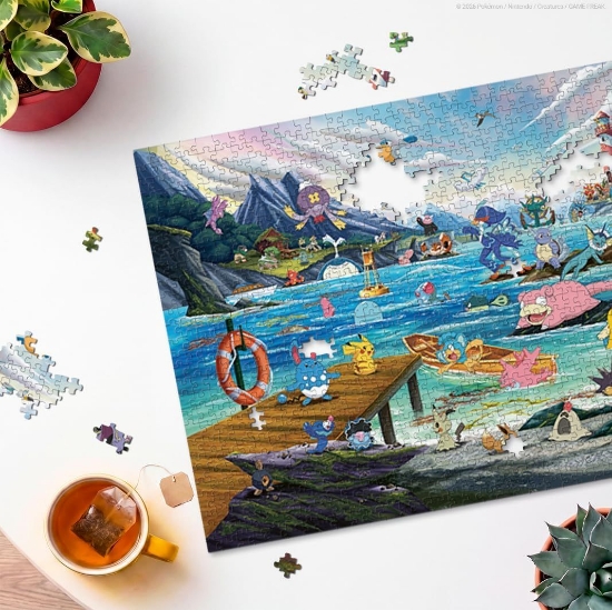 Imagine PUZZLE POKEMON VAPOREON SI MAREA CALDA 1000