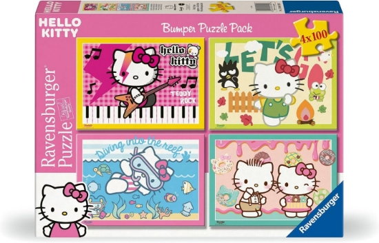 Imagine PUZZLE HELLO KITTY BUMPER PACK 4X100