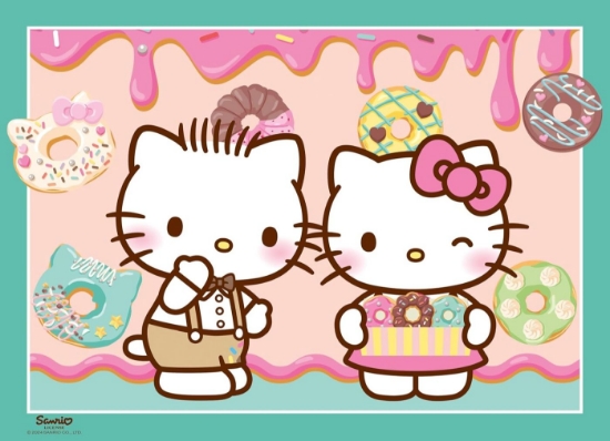 Imagine PUZZLE HELLO KITTY BUMPER PACK 4X100
