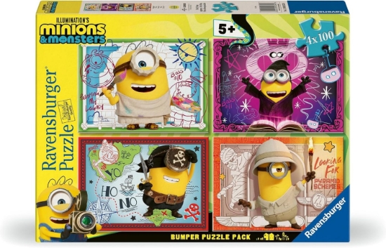 Imagine PUZZLE MINIONI SI MONSTRII 4X100