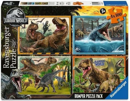 Imagine PUZZLE JURASSIC WORLD BUMPER PACK 4X100 