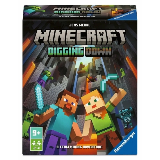 Imagine RAVENSBURGER JOC MINECRAFT DIGGING DOWN 