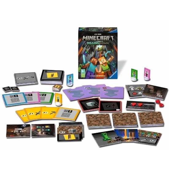 Imagine RAVENSBURGER JOC MINECRAFT DIGGING DOWN 