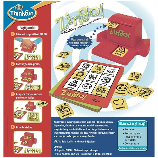 Imagine THINKFUN JOC EDUCATIV ZINGO IN LIMBA ROMANA 
