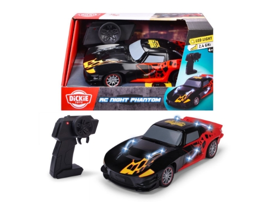 Imagine DICKIE TOYS MASINUTA NIGHT PHANTOM RC CU TELECOMANDA 2.4GHz SCARA 1 LA 18