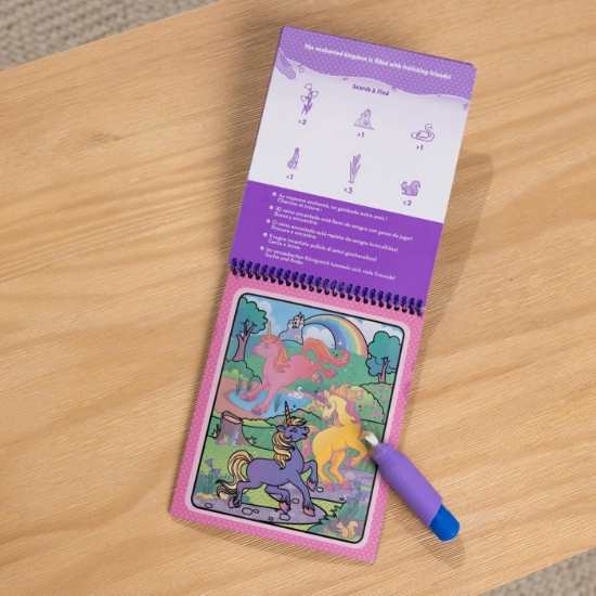 Imagine MELISSA AND DOUG WATER WOW CARTE DE COLORAT UNICORNI CU APA 