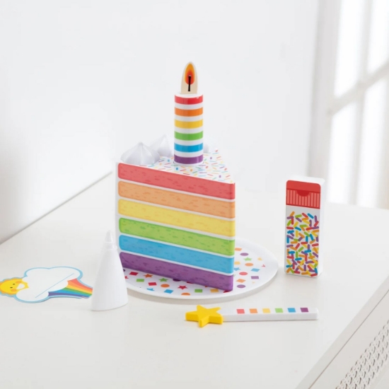 Imagine MELISSA AND DOUG SET TORT DE ZI DE NASTERE CU LUMANARI 