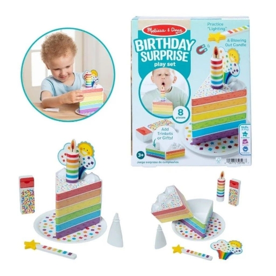Imagine MELISSA AND DOUG SET TORT DE ZI DE NASTERE CU LUMANARI 